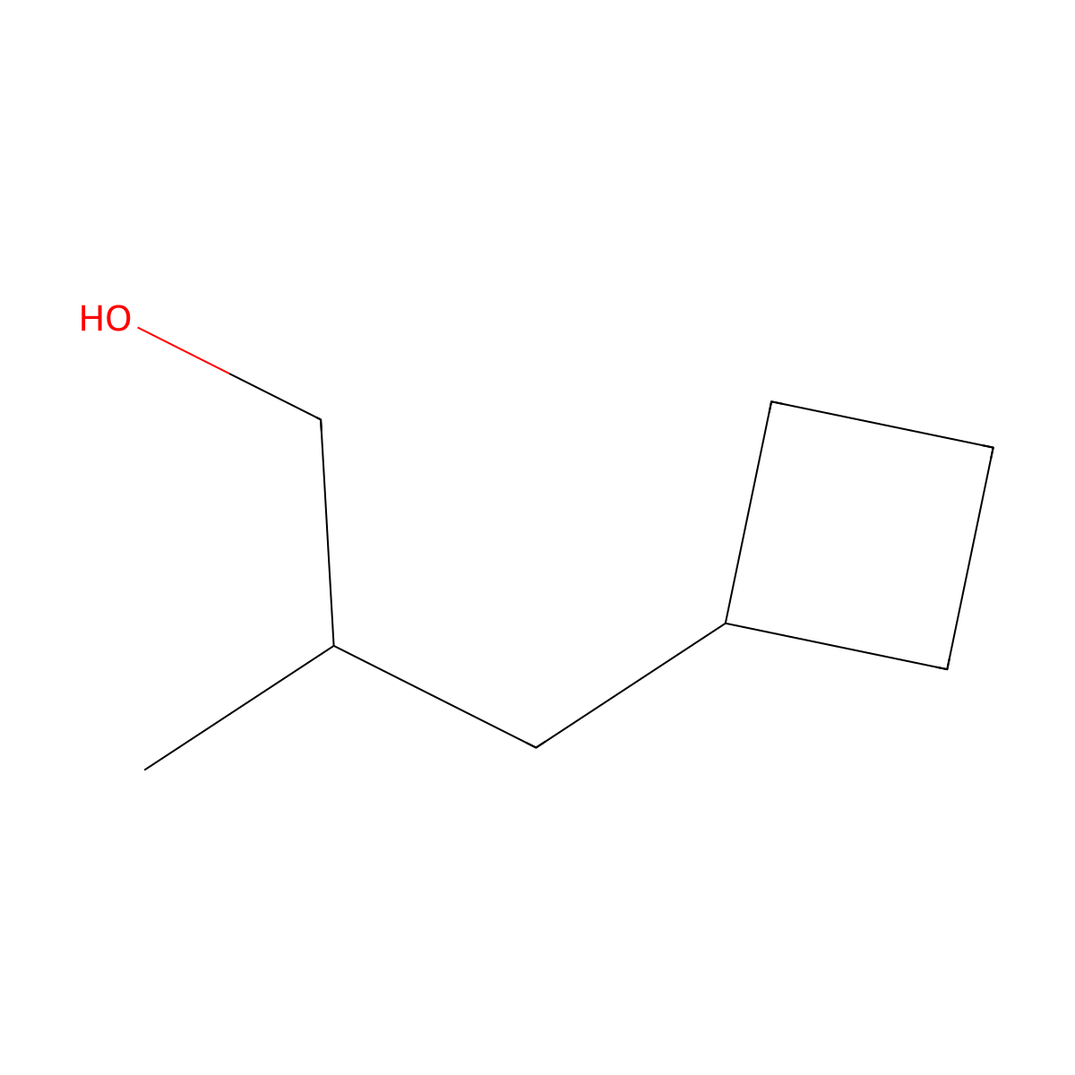 3-Cyclobutyl-2-methylpropan-1-ol molecular structure, CAS 1602840-41-4