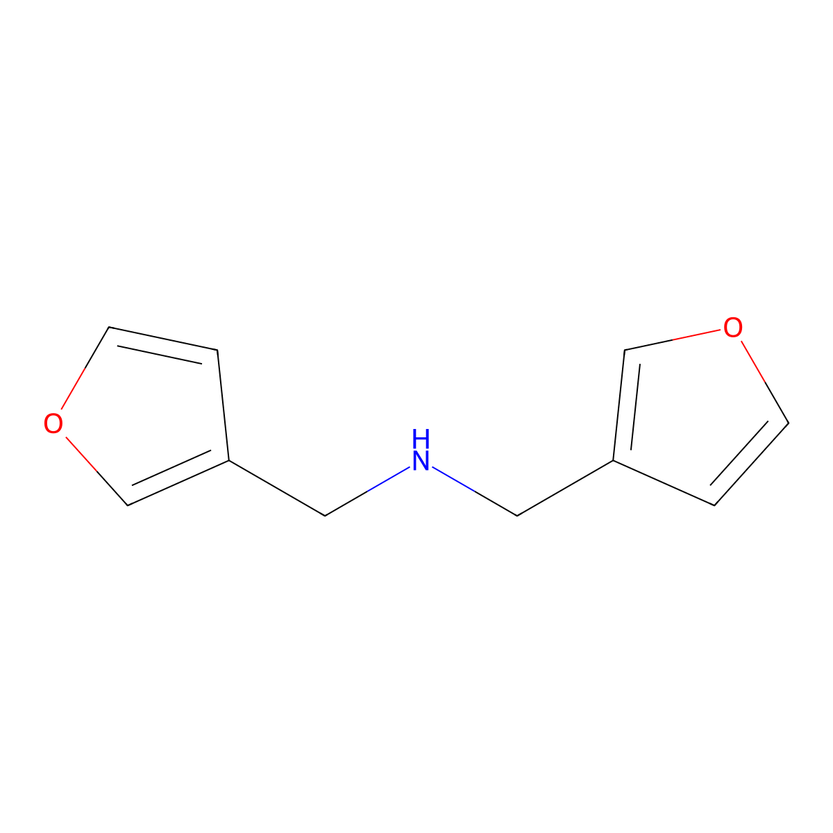 Bis[(furan-3-yl)methyl]amine molecular structure, CAS 1602863-59-1