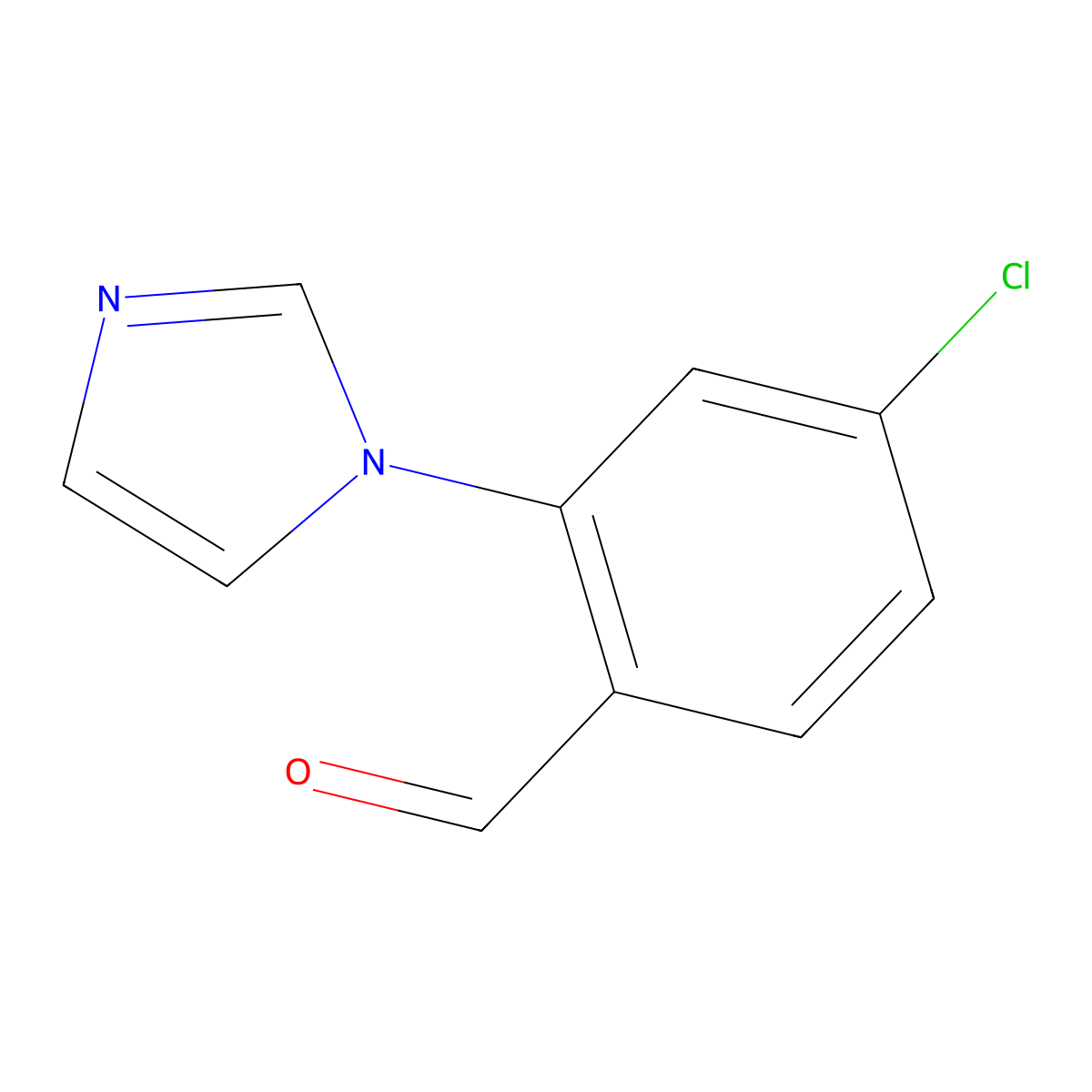 4-Chloro-2-(1h-imidazol-1-yl)benzaldehyde molecular structure, CAS 1602867-72-0