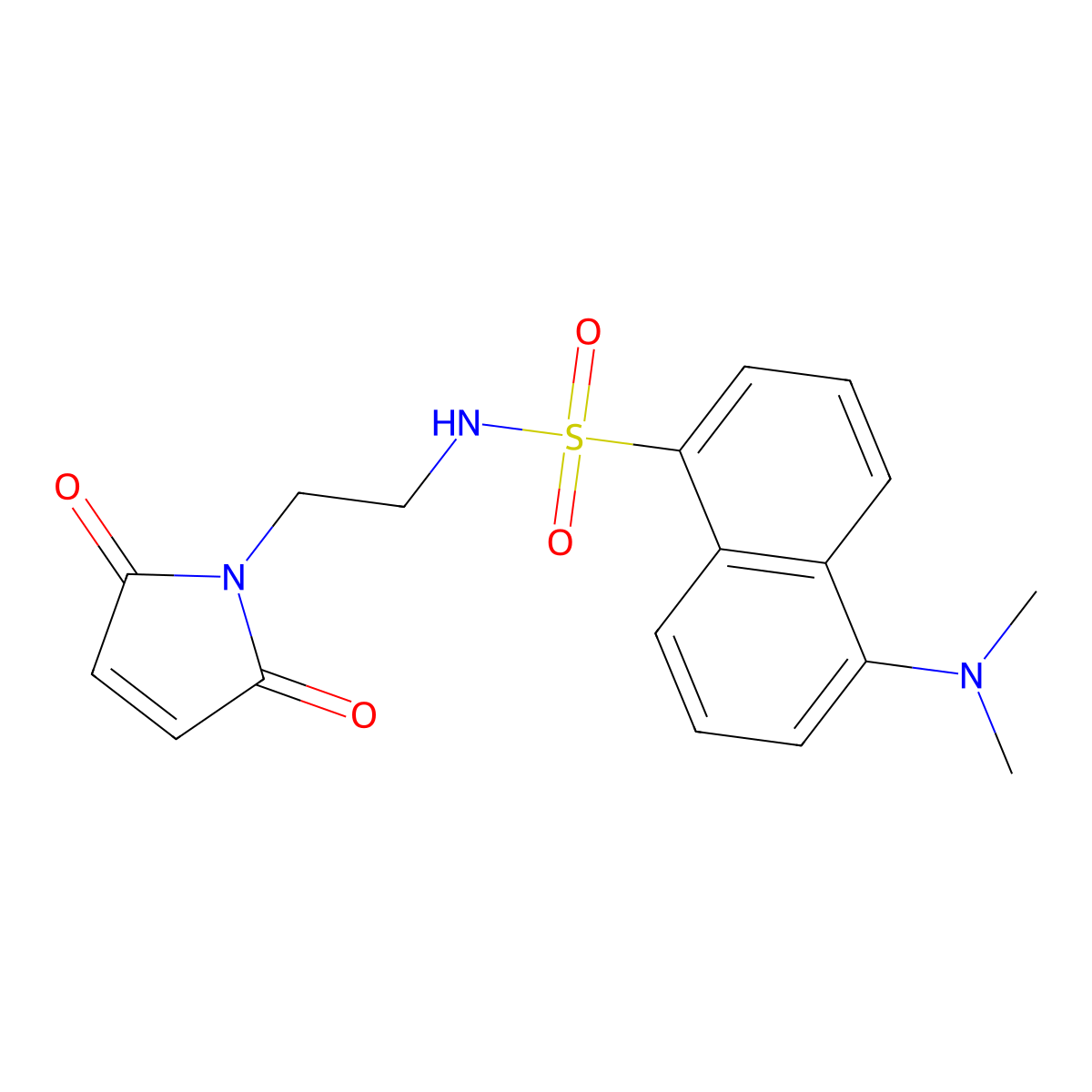 N-(2-(Dansylamino)ethyl)maleimide molecular structure, CAS 160291-45-2