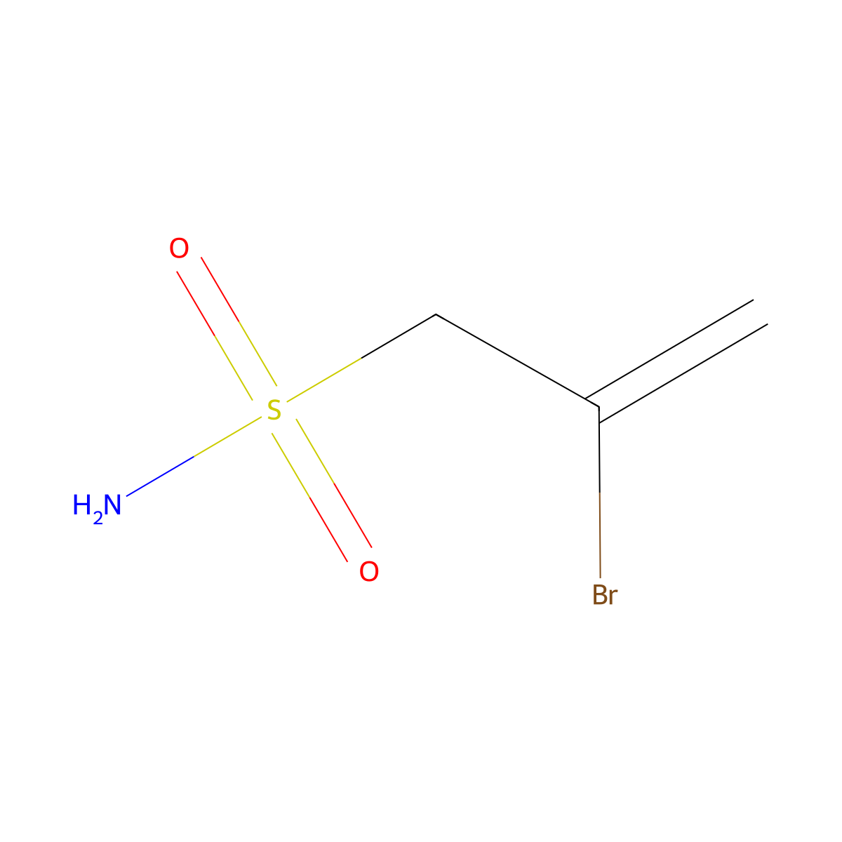 2-Bromoprop-2-ene-1-sulfonamide molecular structure, CAS 1602912-49-1