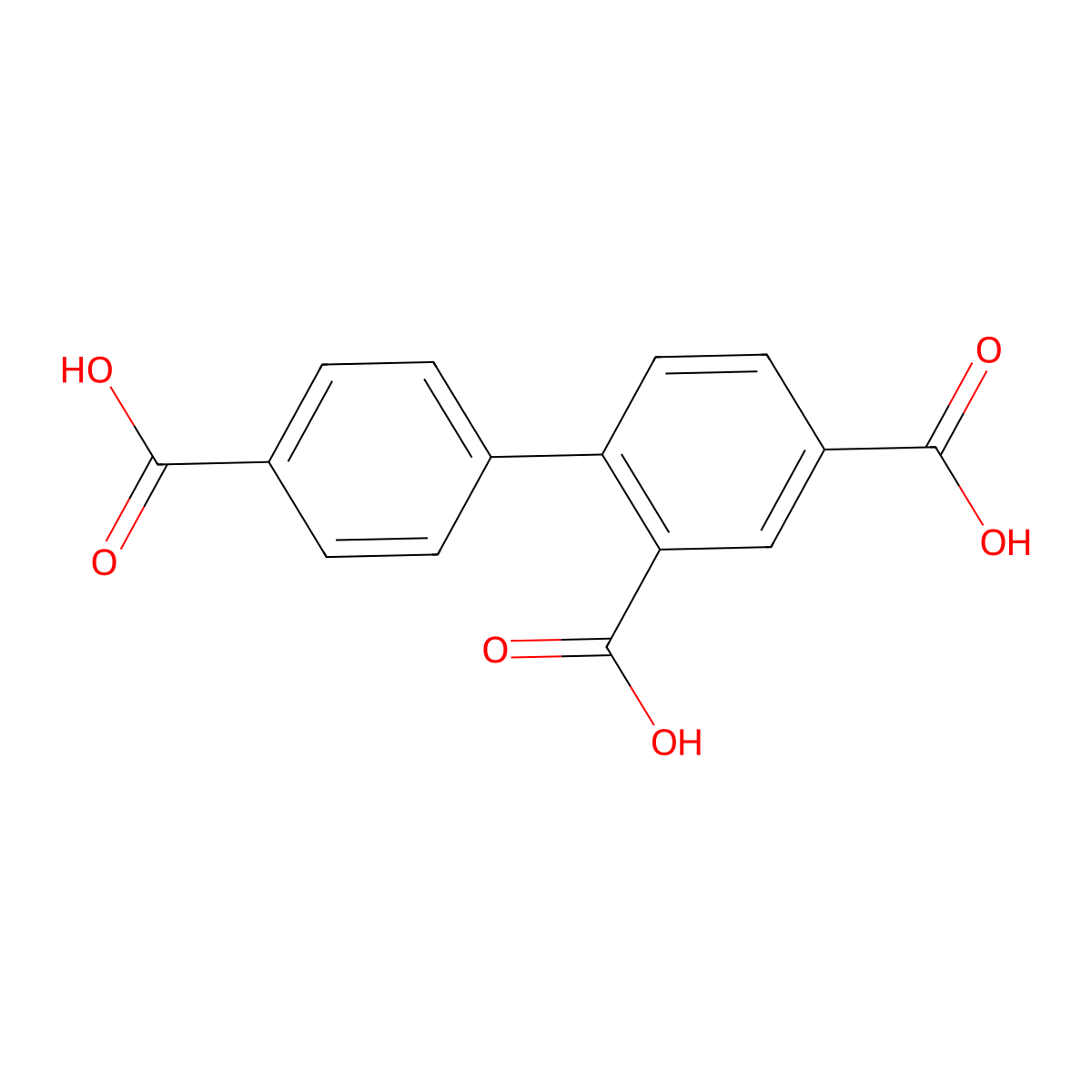 4-(4-Carboxyphenyl)benzene-1,3-dicarboxylicacid molecular structure, CAS 1602923-51-2