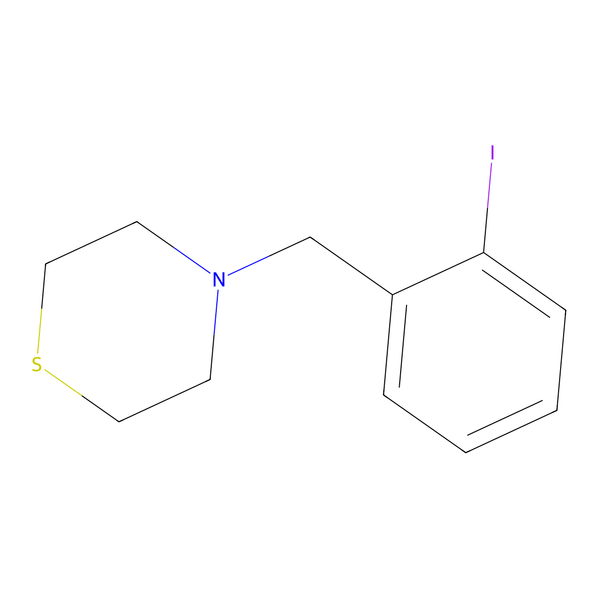 4-(2-Iodobenzyl)thiomorpholine molecular structure, CAS 160295-00-1