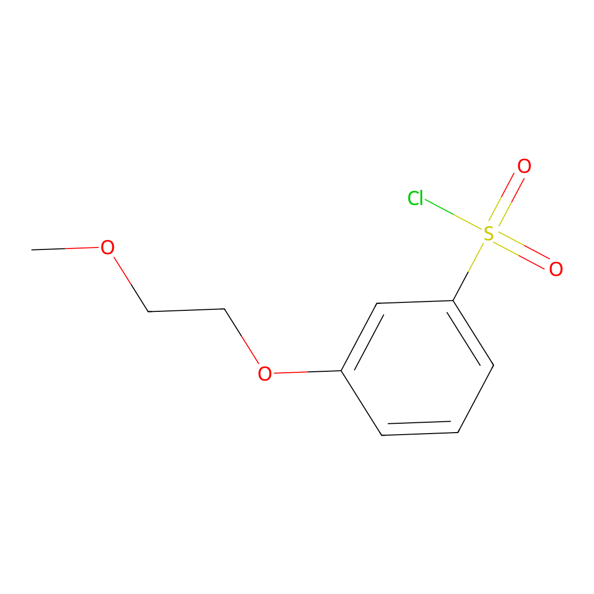 3-(2-Methoxyethoxy)benzene-1-sulfonyl chloride molecular structure, CAS 1602988-63-5