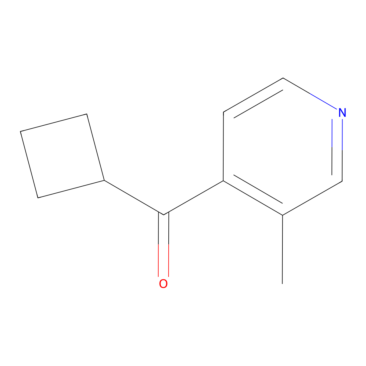 Cyclobutyl(3-methylpyridin-4-yl)methanone molecular structure, CAS 1603006-99-0