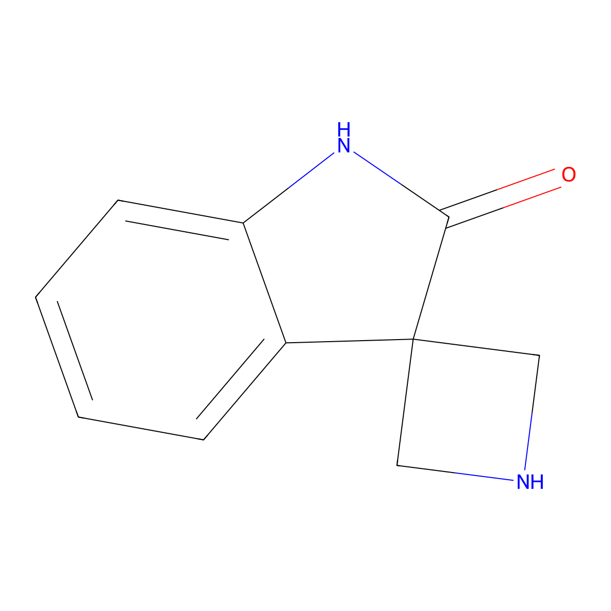 Spiro[azetidine-3,3'-indolin]-2'-one molecular structure, CAS 1603067-29-3