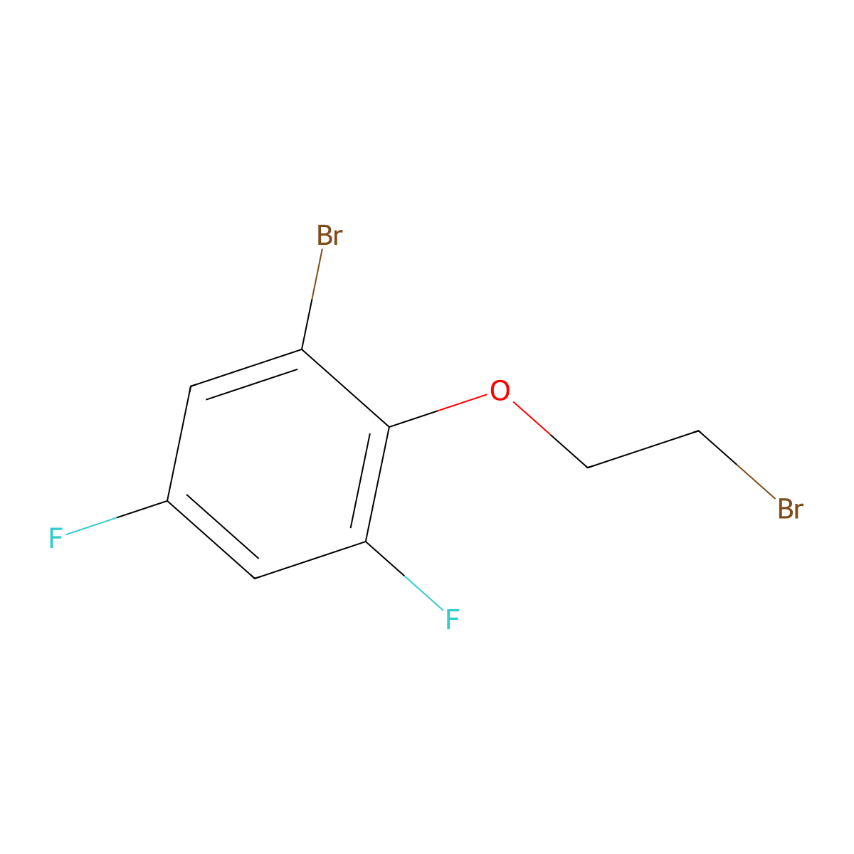 1-Bromo-2-(2-bromoethoxy)-3,5-difluorobenZene molecular structure, CAS 1603080-31-4
