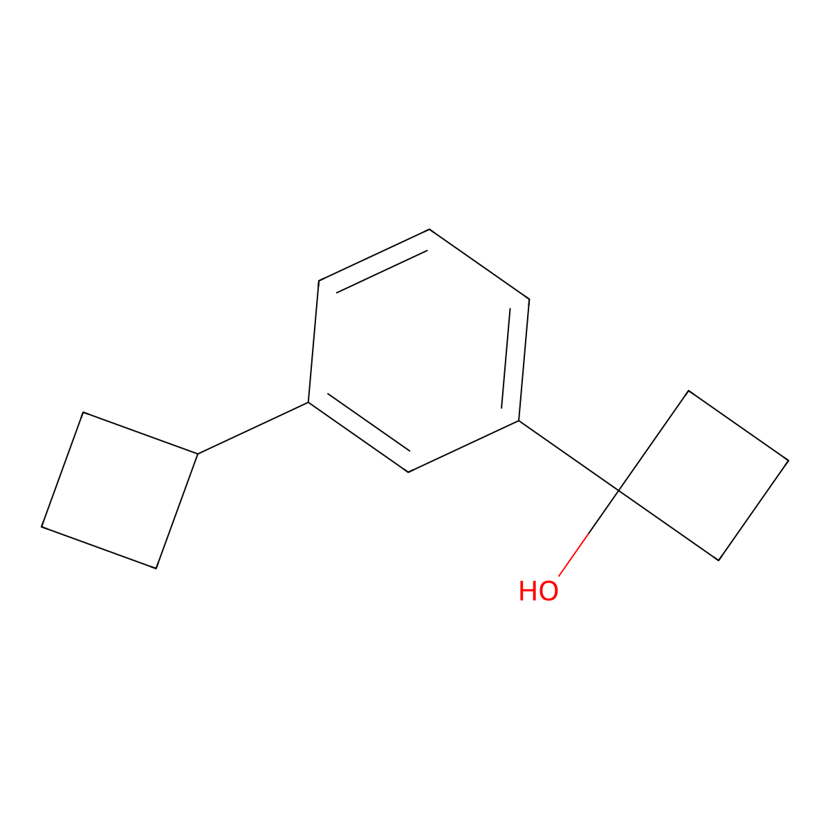 1-(3-Cyclobutylphenyl)cyclobutanol molecular structure, CAS 1603094-81-0