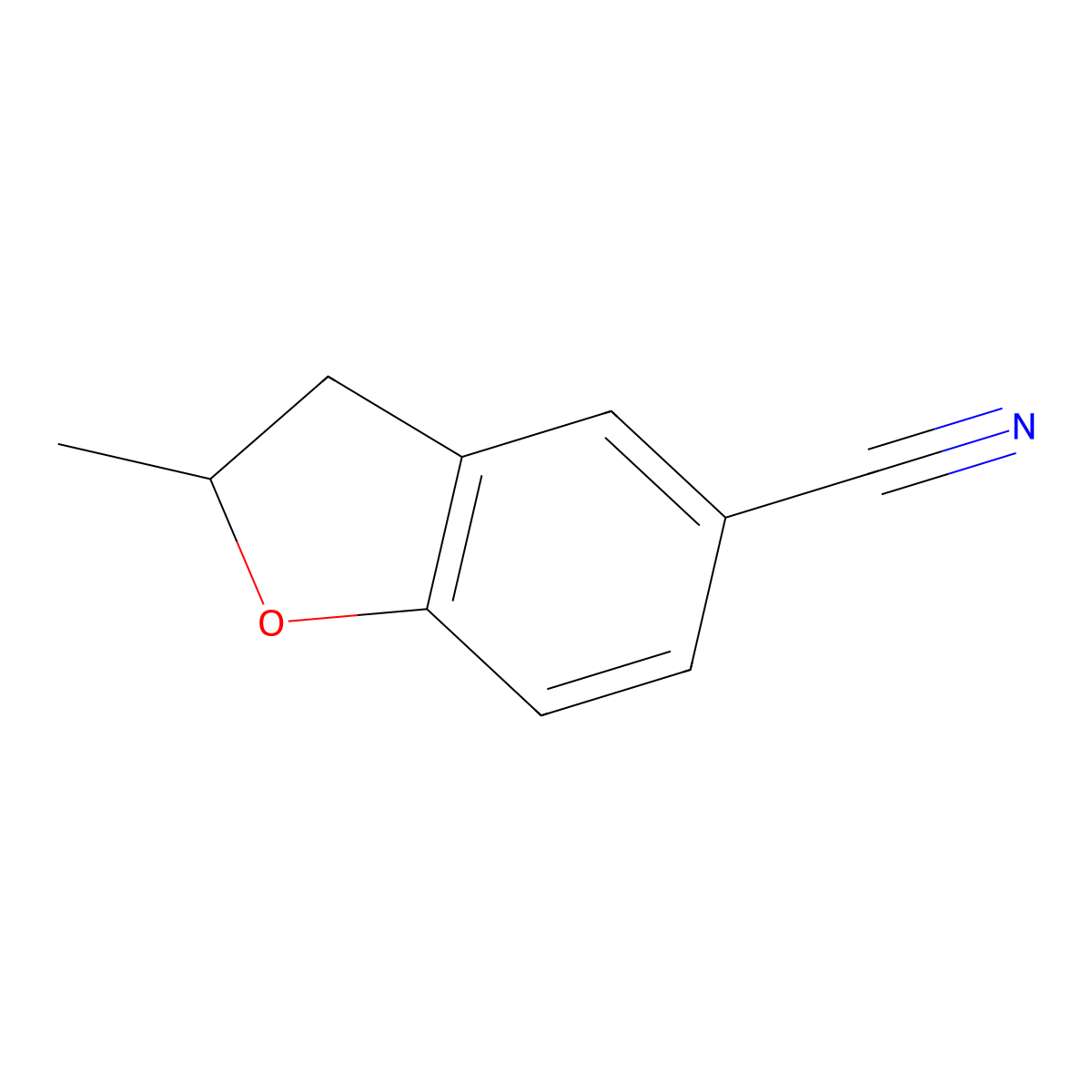2-Methyl-2,3-dihydro-1-benzofuran-5-carbonitrile molecular structure, CAS 160310-85-0