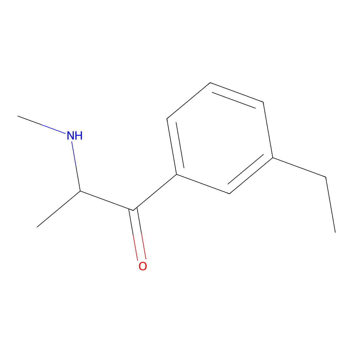 3-Ethylmethcathinone molecular structure, CAS 1603134-08-2