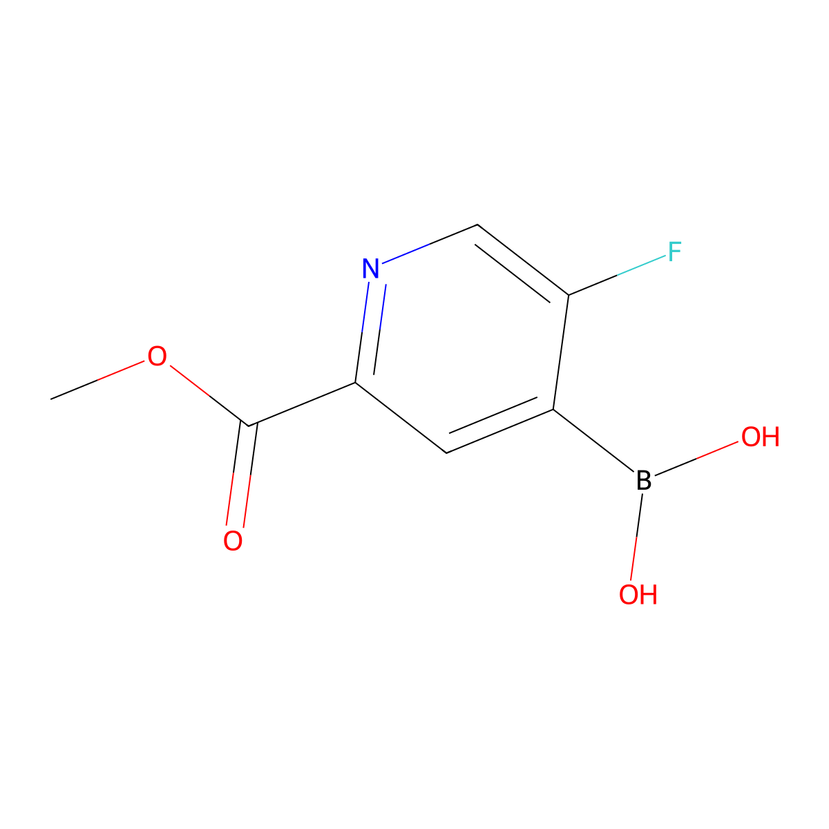 5-Fluoro-2-(methoxycarbonyl)pyridine-4-boronic acid pinacol ester molecular structure, CAS 1603136-85-1