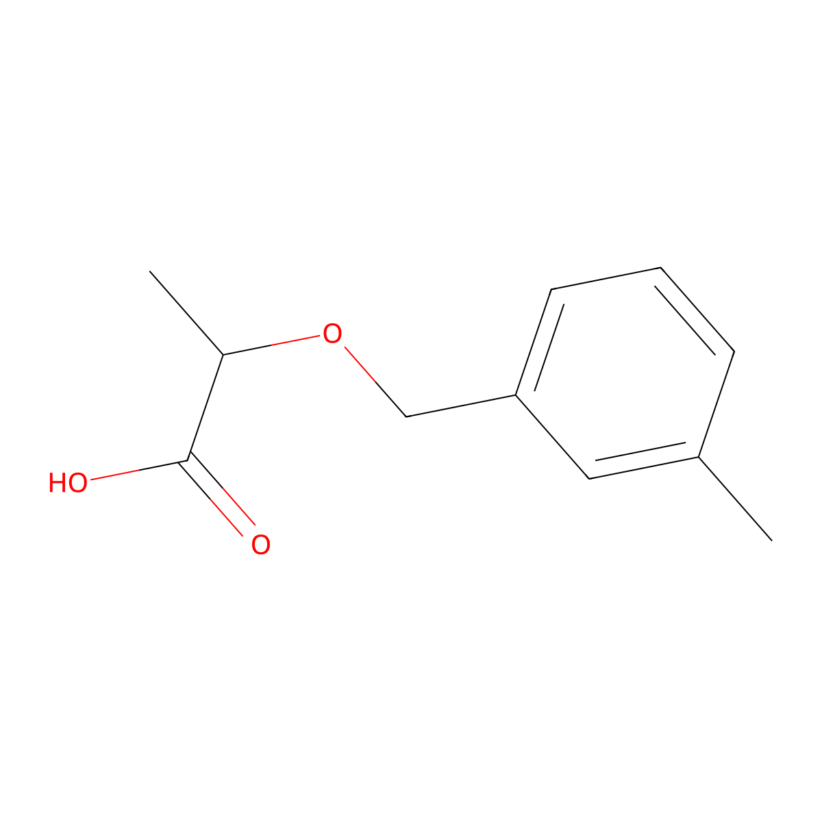 2-[(3-Methylphenyl)methoxy]propanoic acid molecular structure, CAS 1603174-94-2