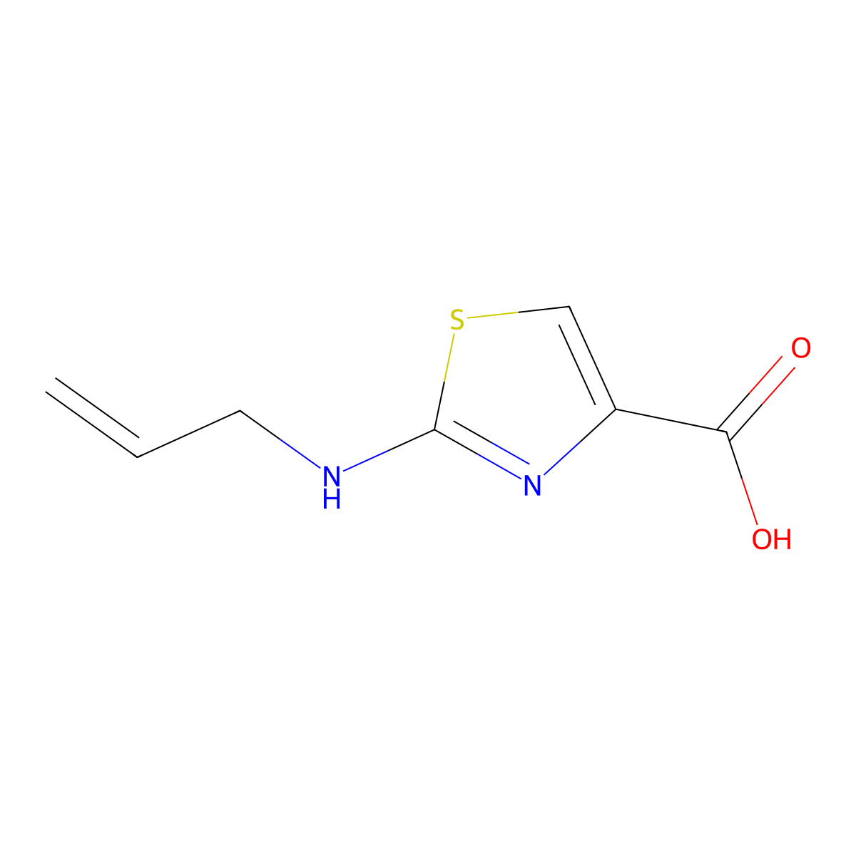 2-(Allylamino)thiazole-4-carboxylic acid molecular structure, CAS 16032-12-5