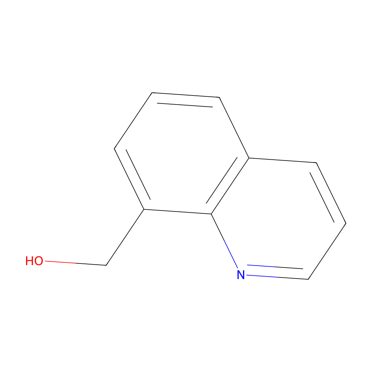Quinolin-8-ylmethanol molecular structure, CAS 16032-35-2