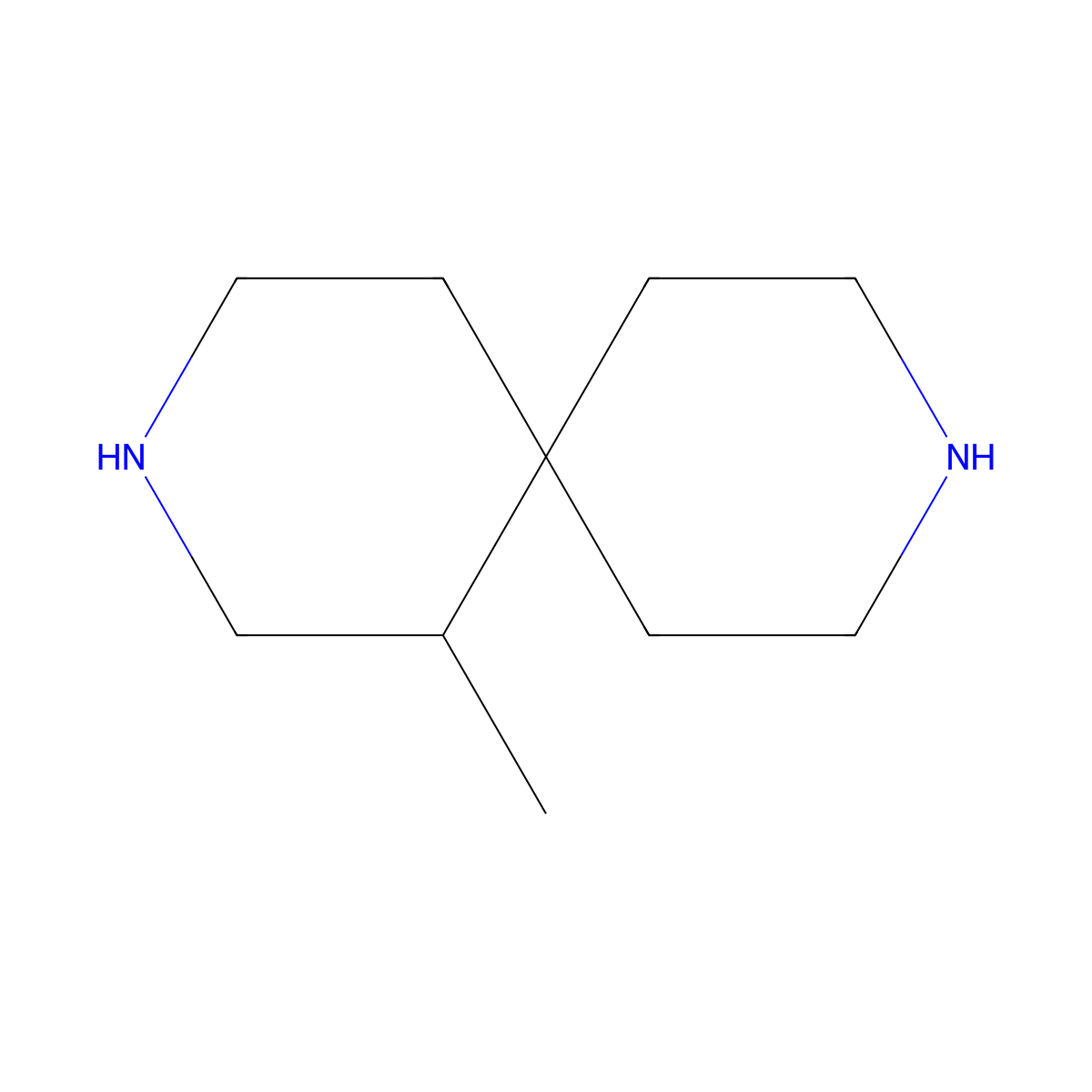 1-Methyl-3,9-diazaspiro[5.5]undecane molecular structure, CAS 1603210-47-4