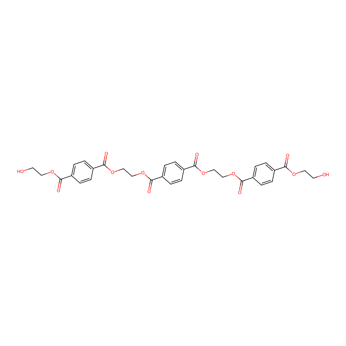 Ethylene Terephthalate Linear Trimer molecular structure, CAS 16033-73-1