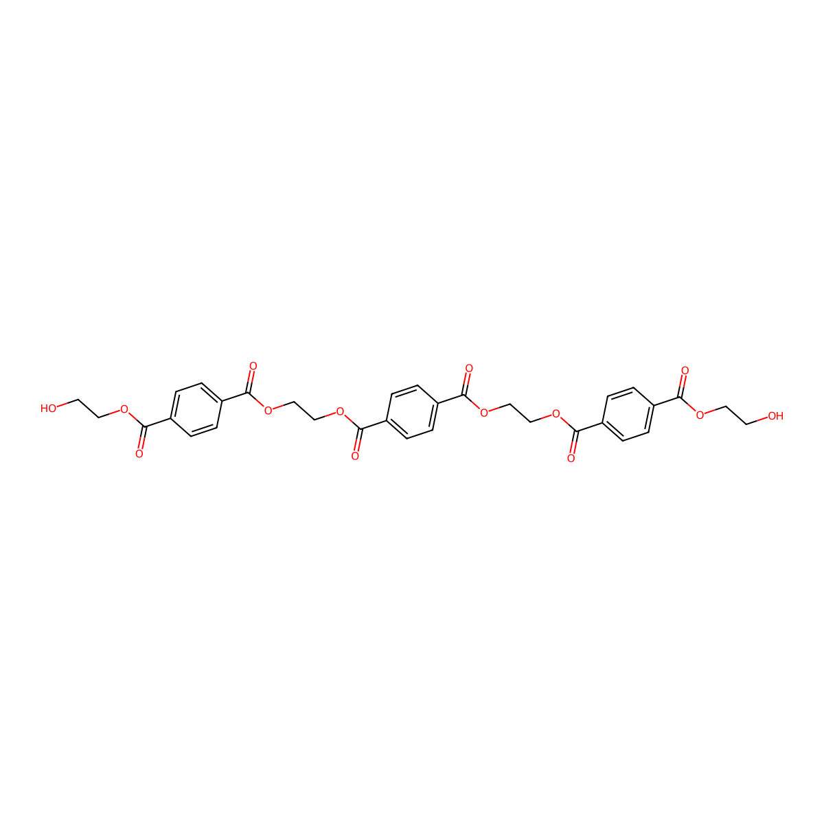 Ethylene Terephthalate Linear Trimer molecular structure, CAS 16033-73-1