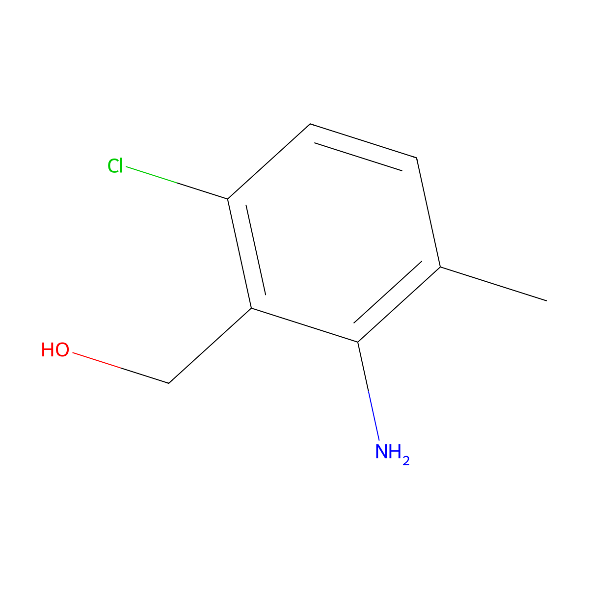 (2-Amino-6-chloro-3-methylphenyl)methanol molecular structure, CAS 1603354-77-3