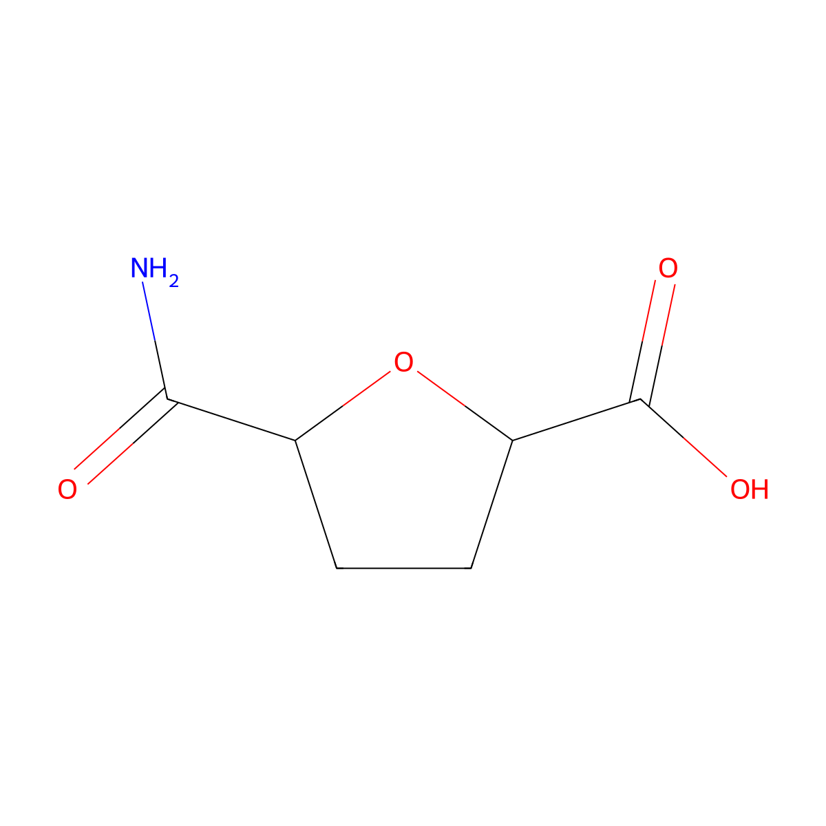 (2R,5S)-5-carbamoyloxolane-2-carboxylic acid molecular structure, CAS 1603402-65-8