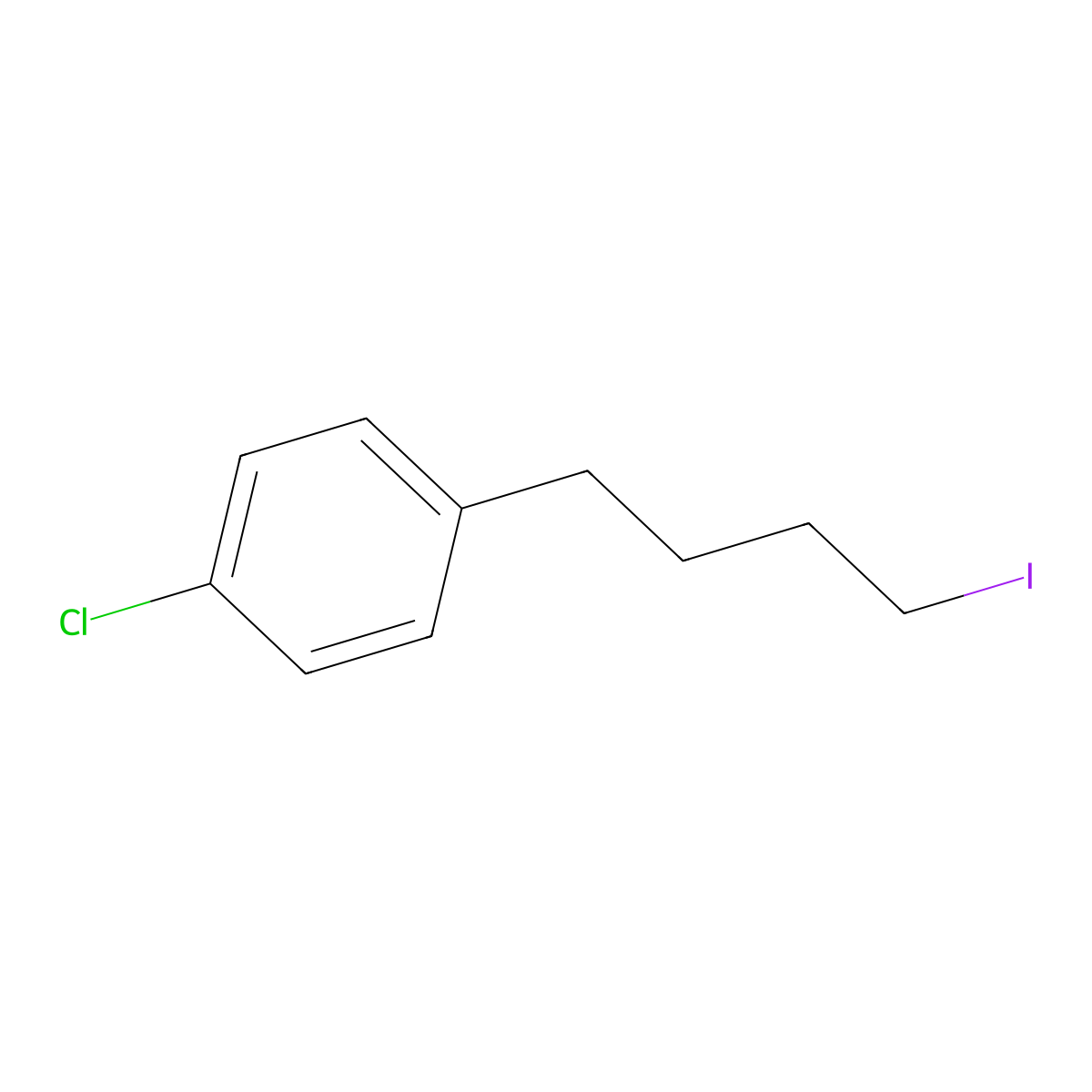 1-(4-Iodobutyl)-4-chlorobenzene molecular structure, CAS 160341-87-7