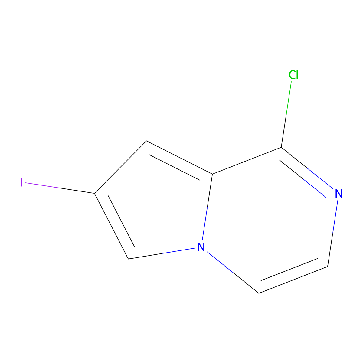 1-Chloro-7-iodopyrrolo(1,2-a)pyrazine molecular structure, CAS 1603419-60-8