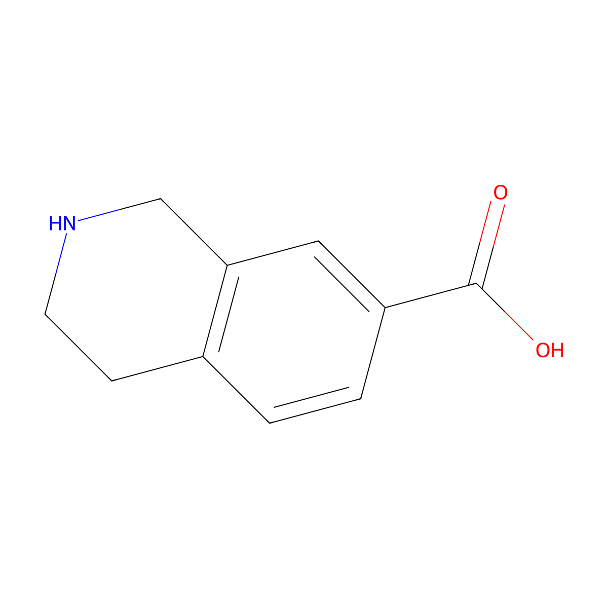 1,2,3,4-Tetrahydro-Isoquinoline-7-Carboxylic Acid molecular structure, CAS 160346-57-6