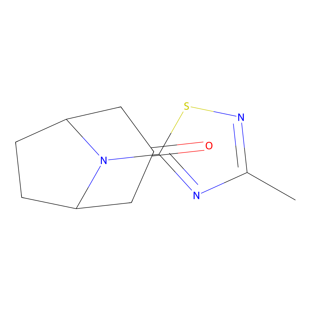 8-(3-Methyl-1,2,4-thiadiazol-5-yl)-8-azabicyclo[3.2.1]octan-3-one molecular structure, CAS 1603466-01-8