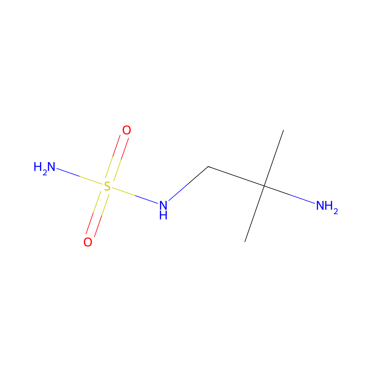 [(2-Amino-2-methylpropyl)sulfamoyl]amine molecular structure, CAS 1603473-43-3