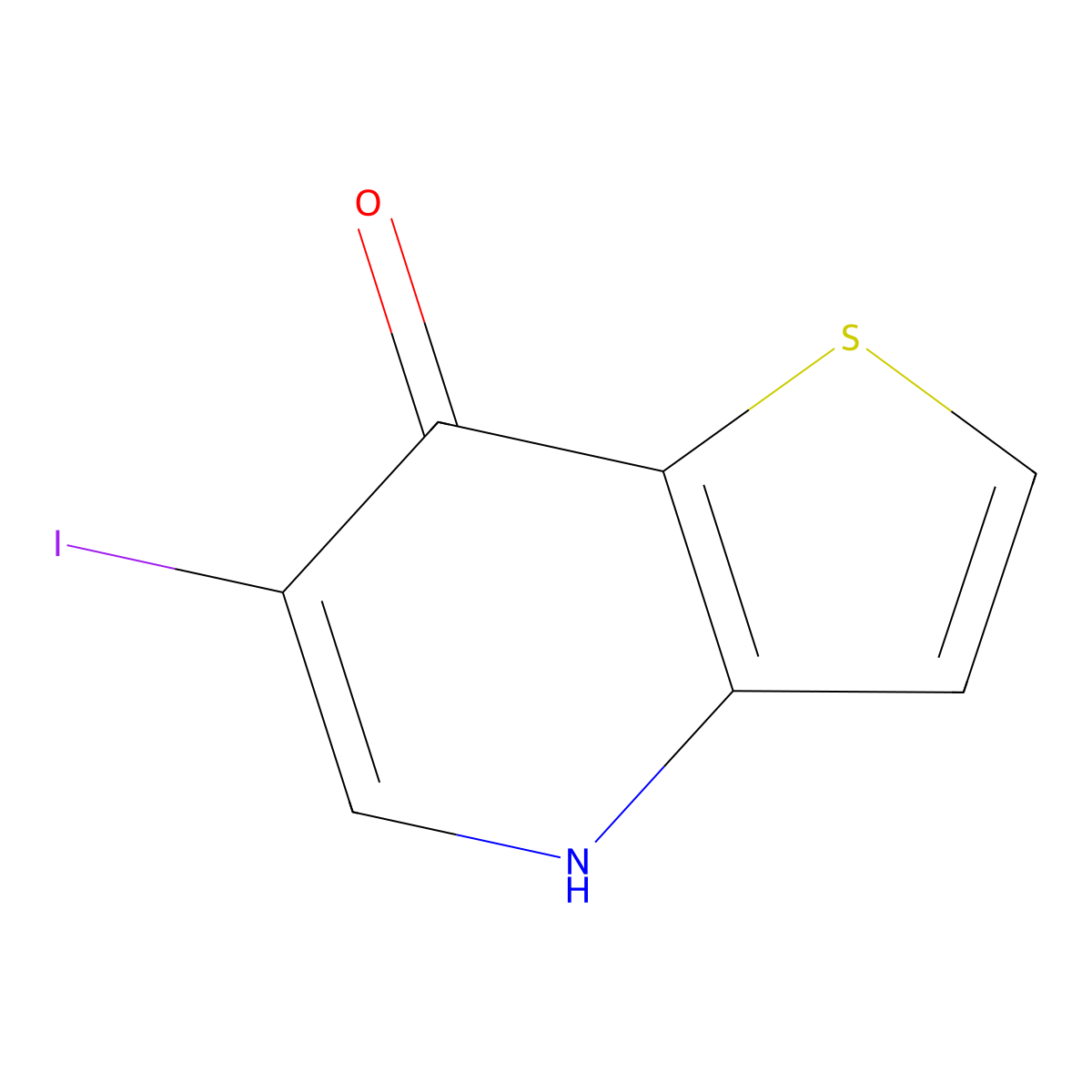 6-Iodothieno[3,2-b]pyridin-7-ol molecular structure, CAS 1603499-24-6
