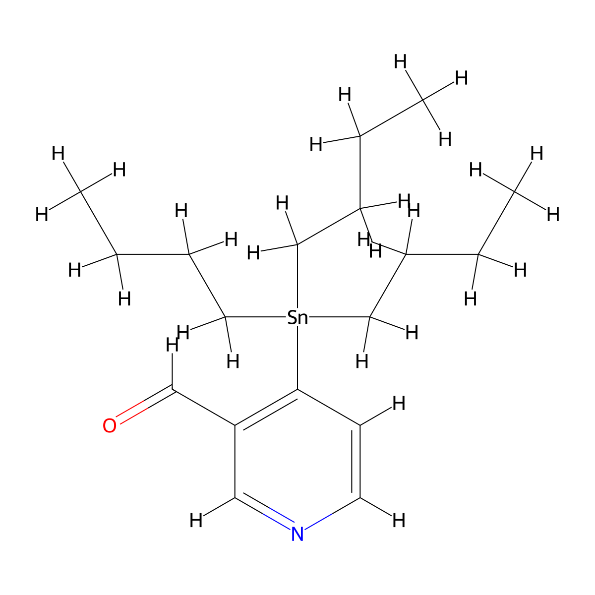4-(Tributylstannyl)pyridine-3-carbaldehyde molecular structure, CAS 160351-06-4