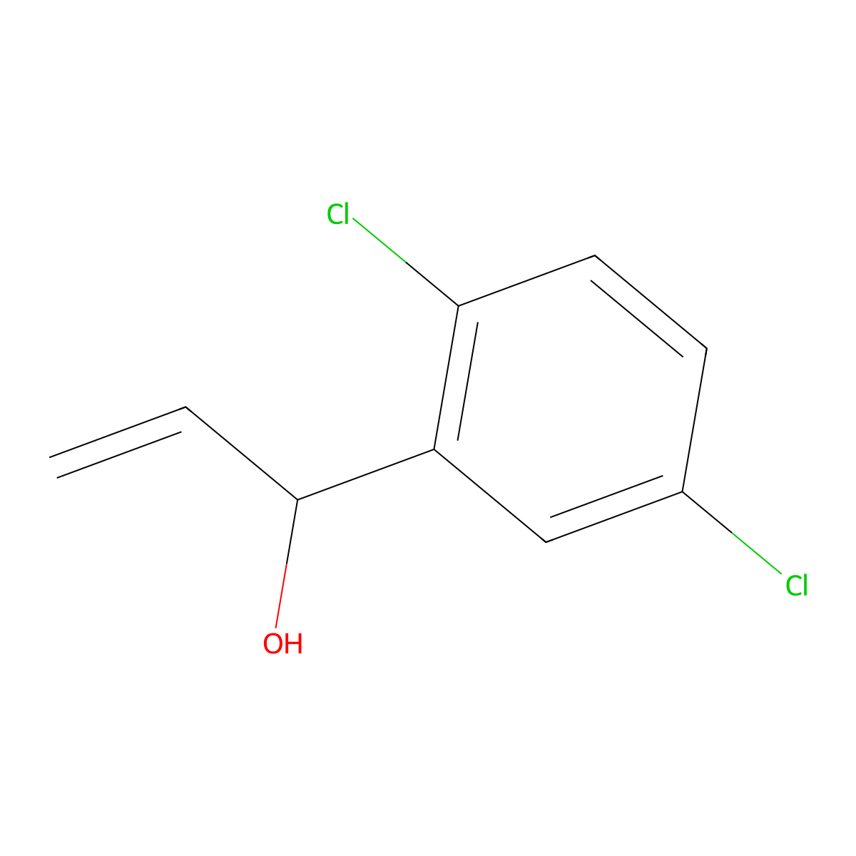 1-(2,5-Dichlorophenyl)prop-2-en-1-ol molecular structure, CAS 1603517-82-3