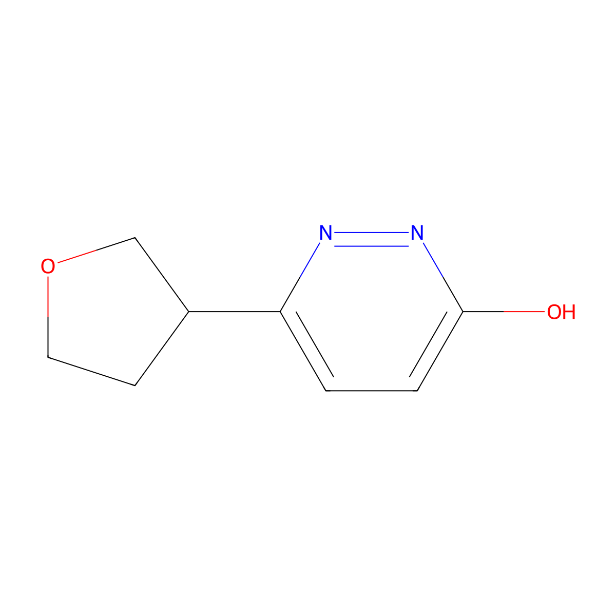 6-(Tetrahydrofuran-3-yl)pyridazin-3-ol molecular structure, CAS 1603550-57-7