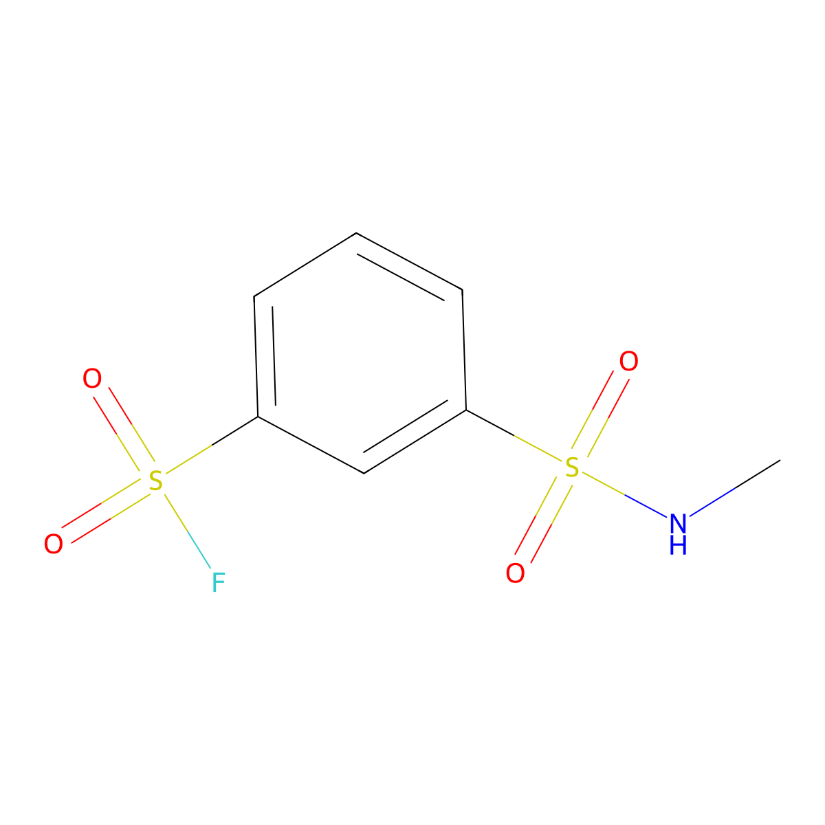 3-(Methylsulfamoyl)benzene-1-sulfonyl fluoride molecular structure, CAS 1603557-41-0
