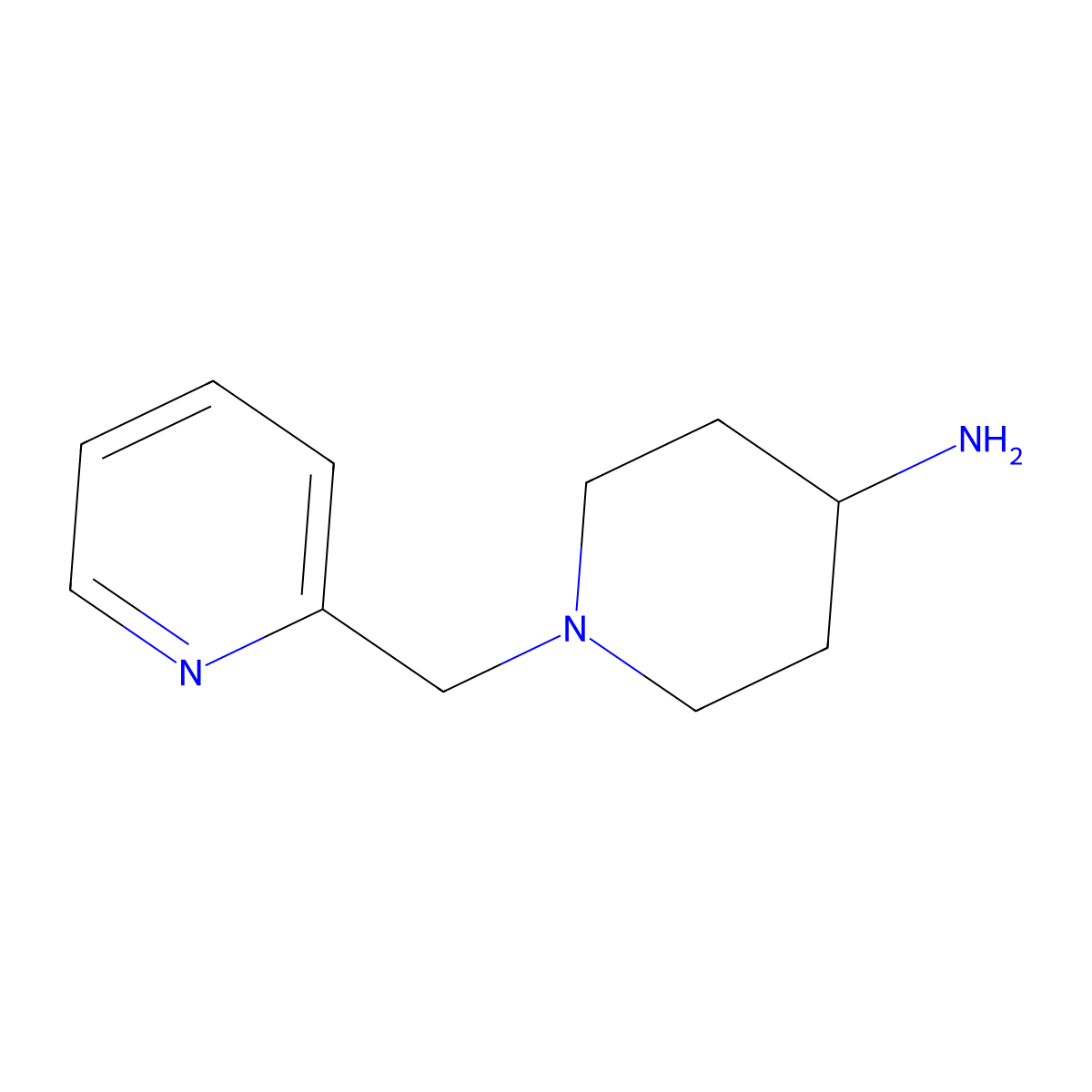 1-[(Pyridin-2-yl)methyl]piperidin-4-amine molecular structure, CAS 160357-91-5