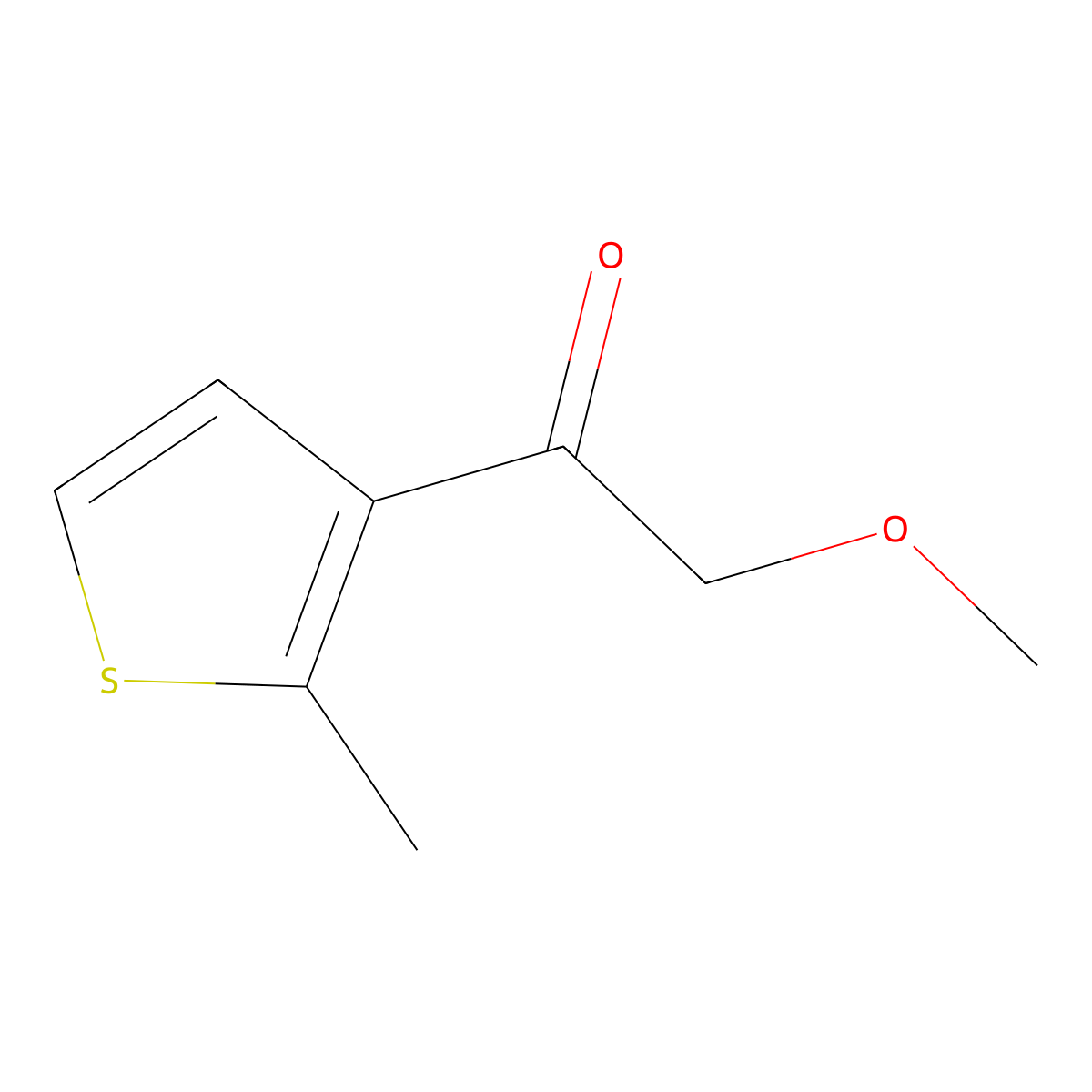 2-Methoxy-1-(2-methyl-3-thienyl)ethanone molecular structure, CAS 1603576-04-0