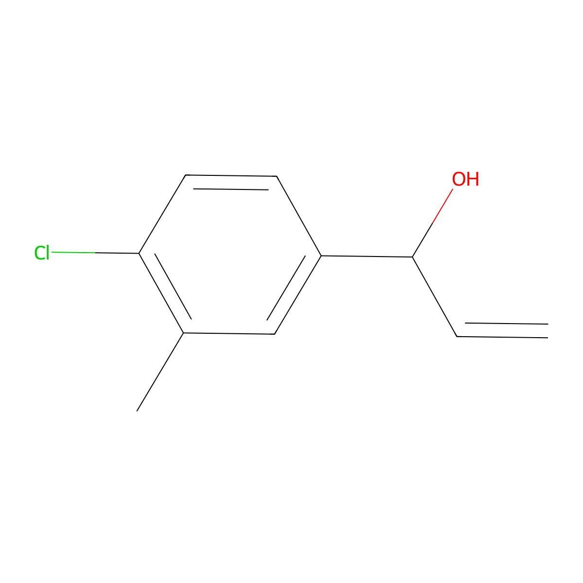 1-(4-Chloro-3-methylphenyl)prop-2-en-1-ol molecular structure, CAS 1603580-48-8