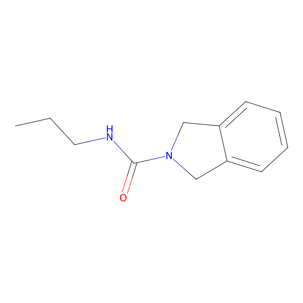 N-propylisoindoline-2-carboxamide molecular structure, CAS 16036-32-1