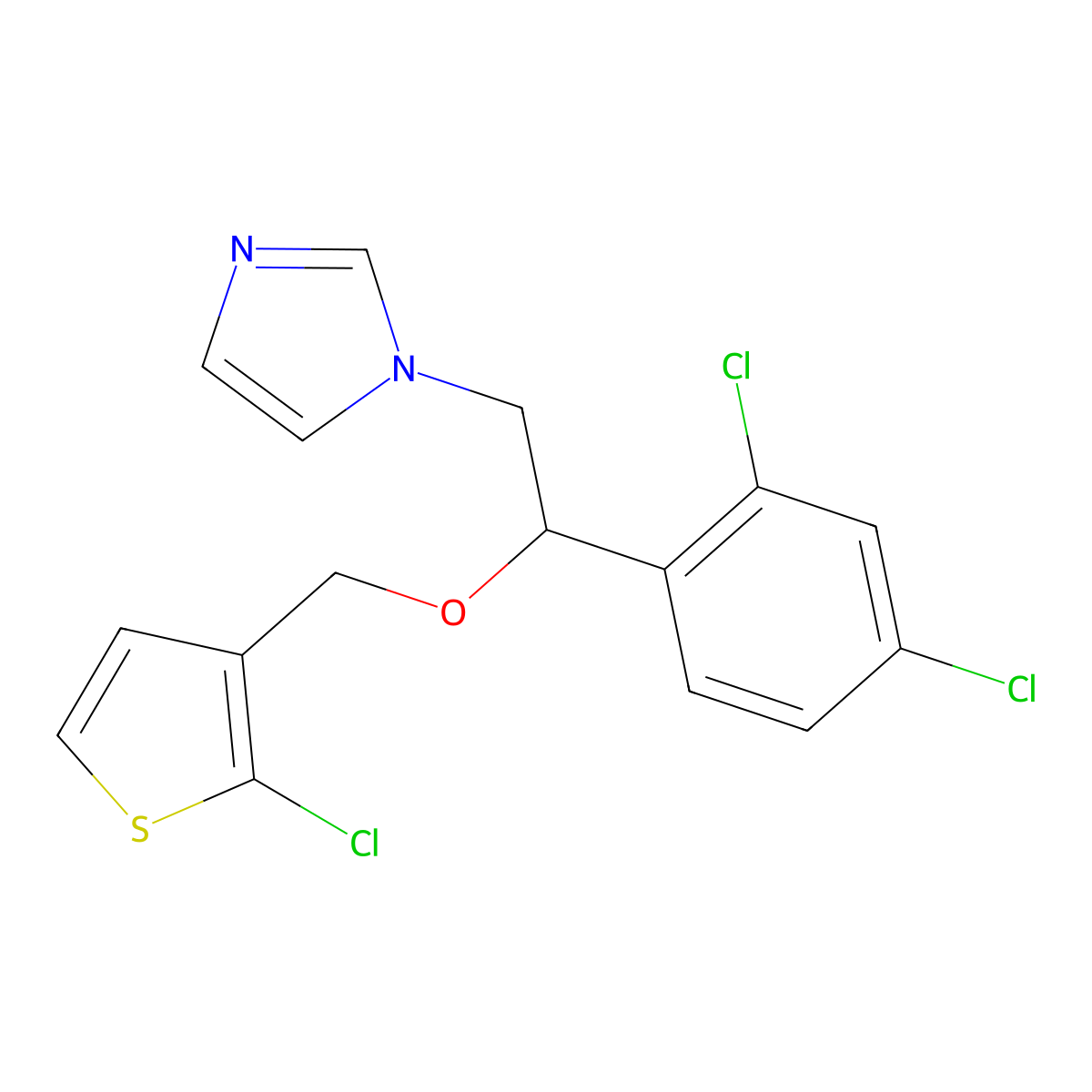 Tioconazole, (R)- molecular structure, CAS 1603815-14-0