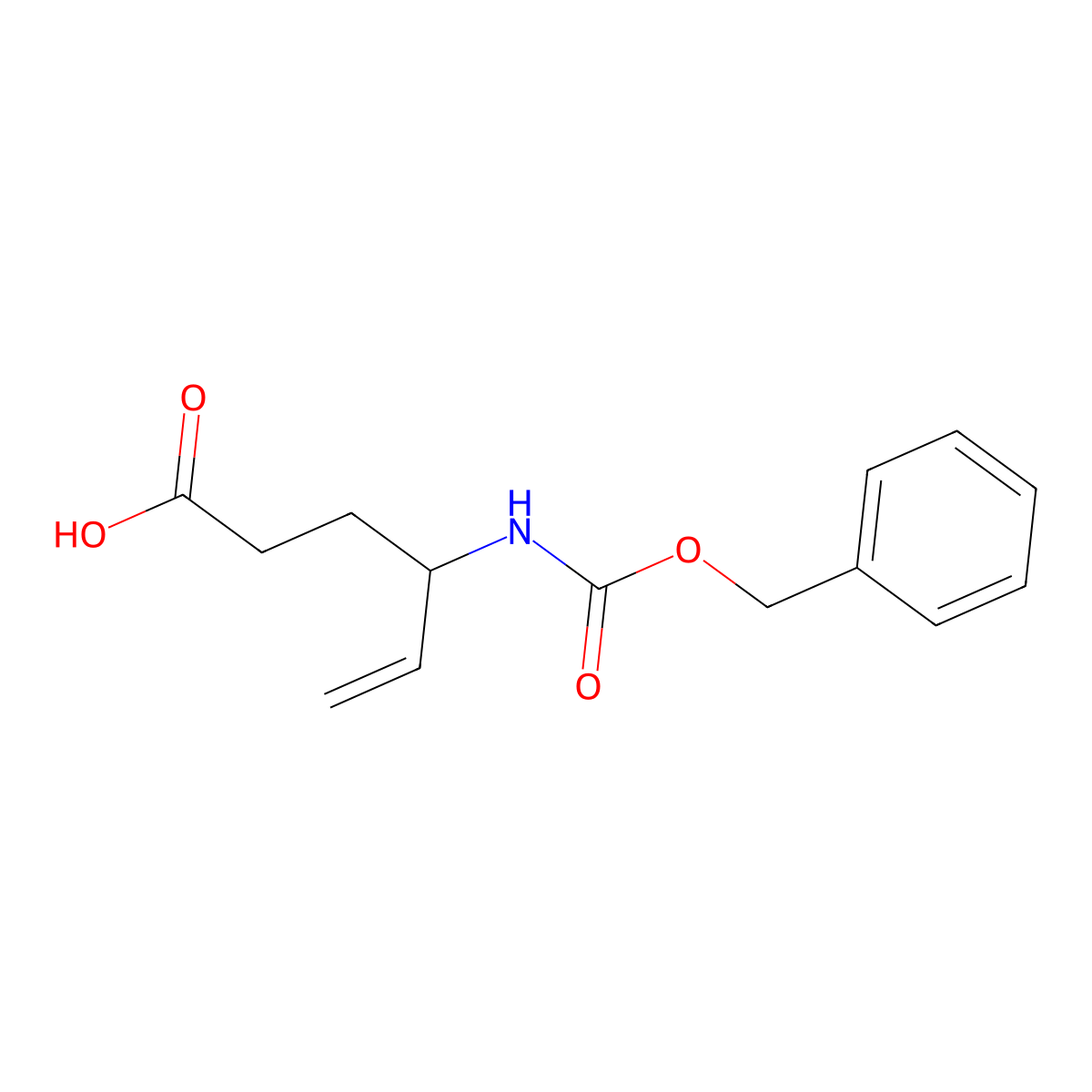4-{[(Benzyloxy)carbonyl]amino}hex-5-enoic acid molecular structure, CAS 1603817-85-1