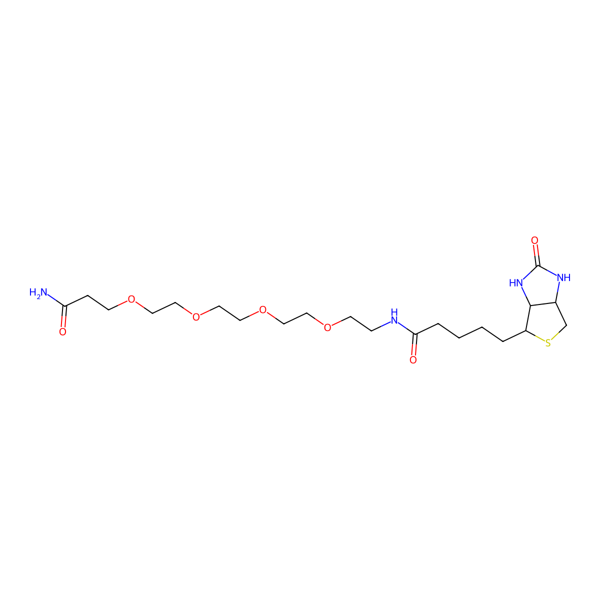 Biotin-PEG4-Amide molecular structure, CAS 1603854-42-7
