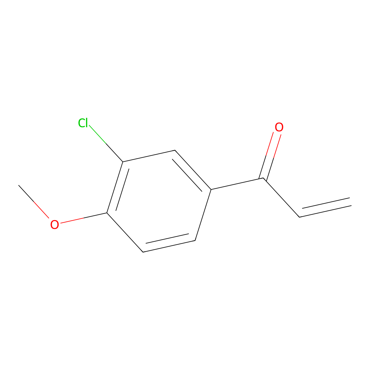 1-(3-Chloro-4-methoxyphenyl)prop-2-en-1-one molecular structure, CAS 160388-06-7