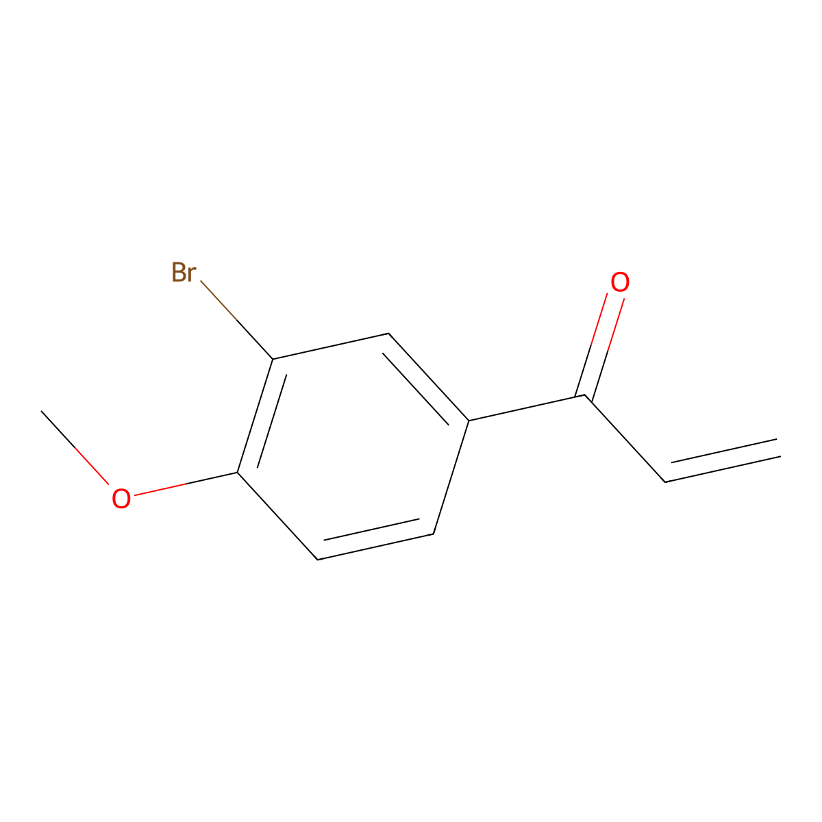 1-(3-Bromo-4-methoxyphenyl)prop-2-en-1-one molecular structure, CAS 160388-07-8