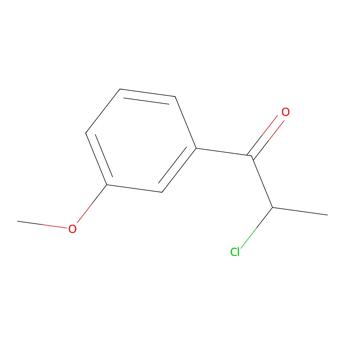 2-Chloro-1-(3-methoxyphenyl)propan-1-one molecular structure, CAS 160388-15-8