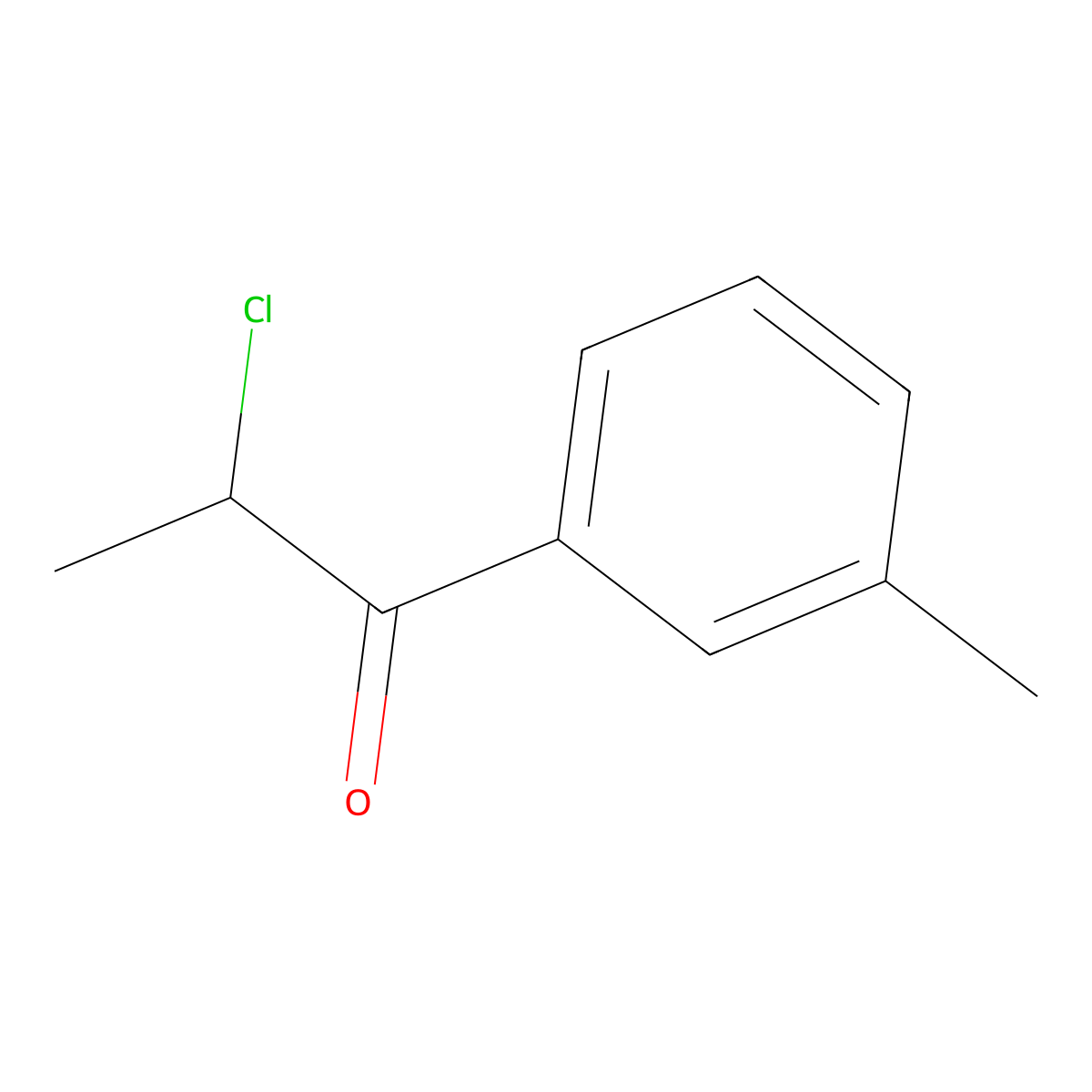 2-Chloro-1-(3-methylphenyl)propan-1-one molecular structure, CAS 160388-16-9