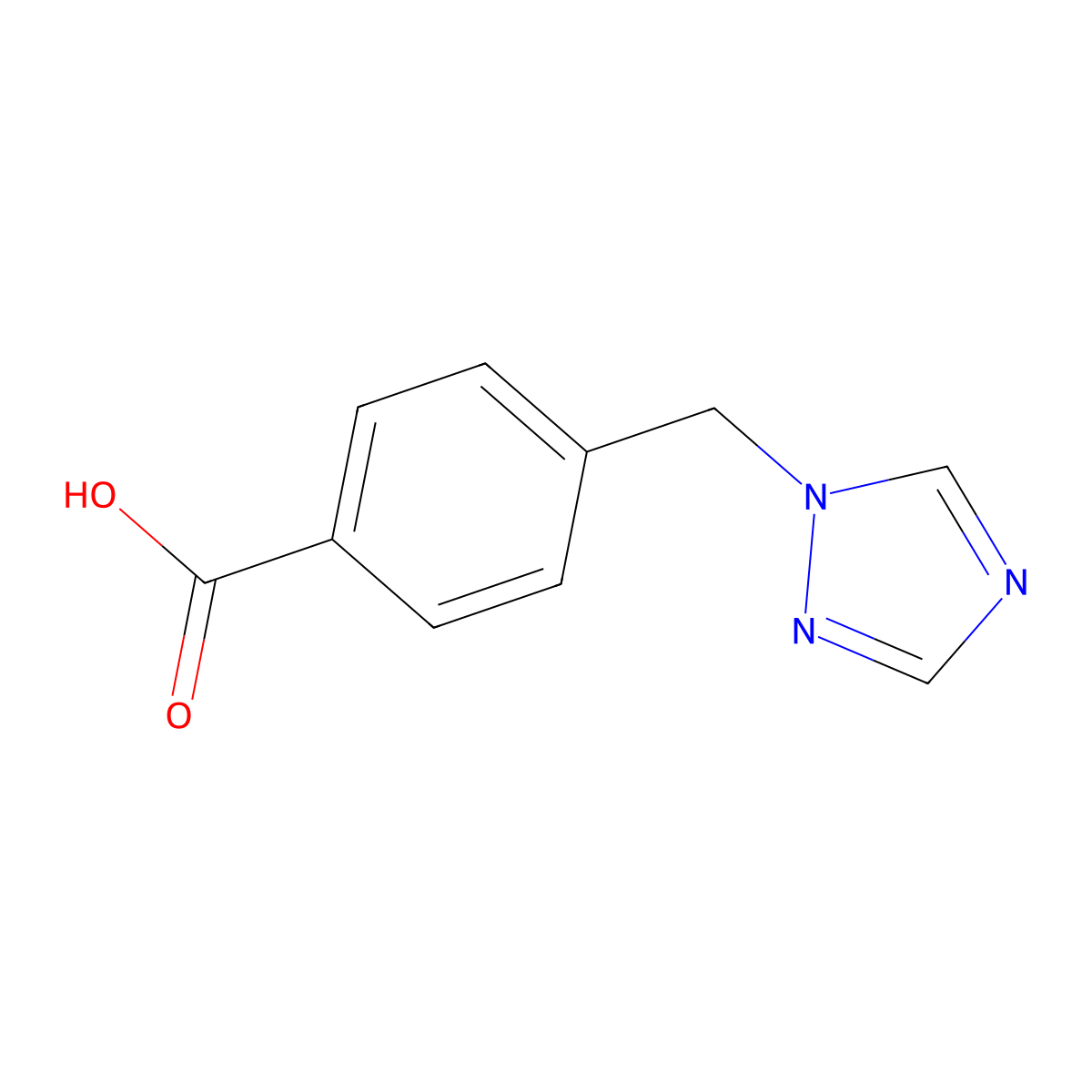 4-(1H-1,2,4-Triazol-1-ylmethyl)benzoic acid molecular structure, CAS 160388-54-5