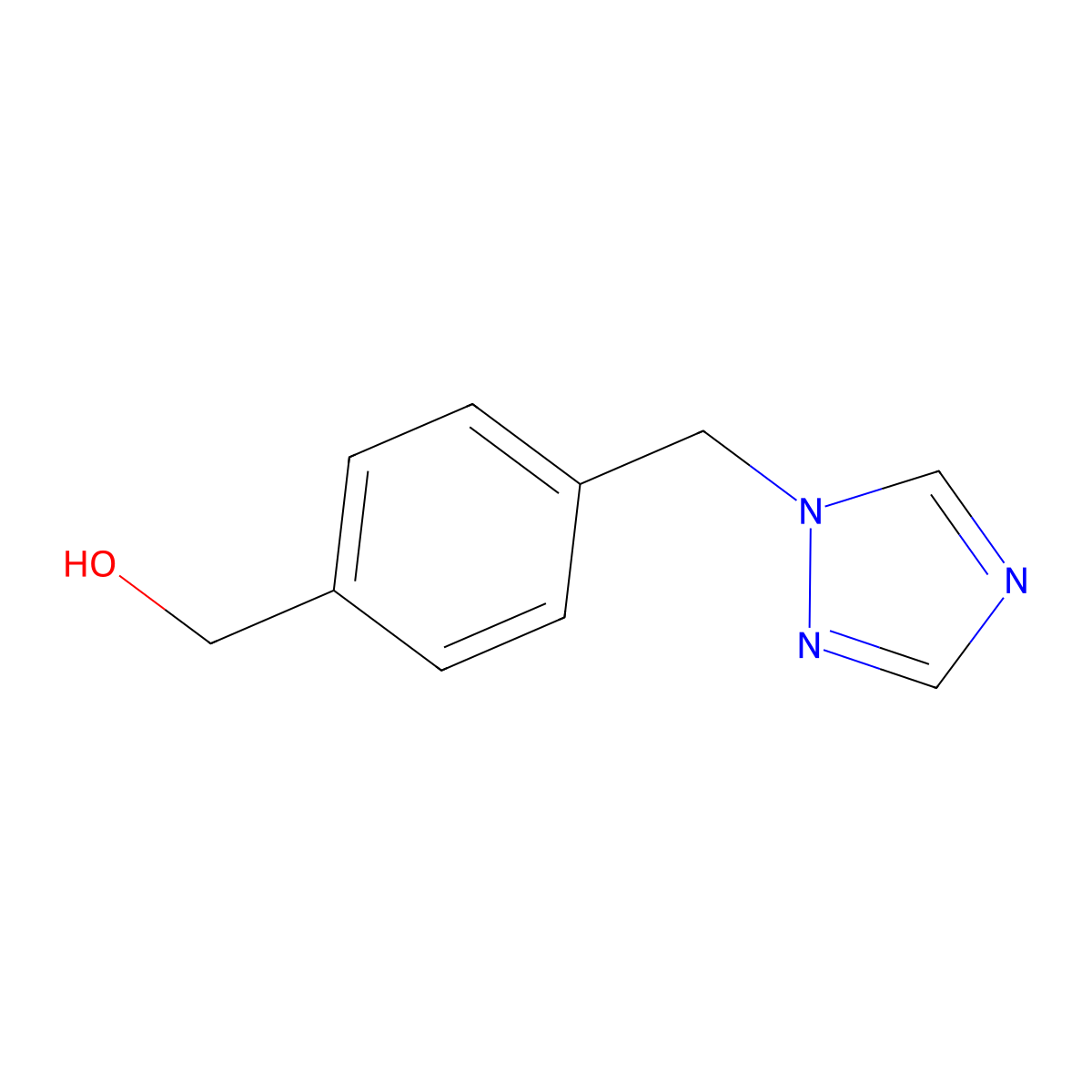 [4-(1,2,4-Triazol-1-ylmethyl)phenyl]methanol molecular structure, CAS 160388-56-7