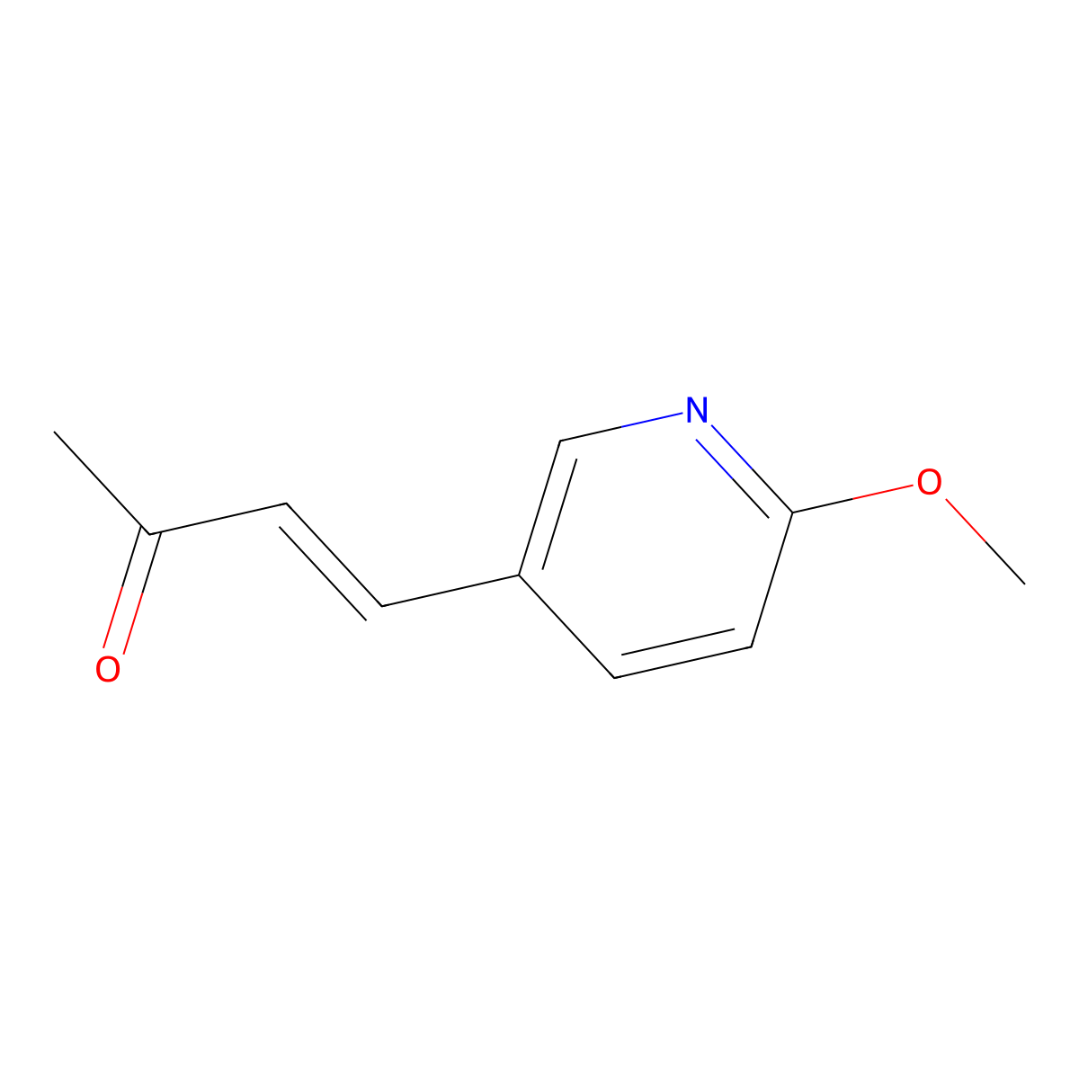 4-(6-Methoxypyridin-3-yl)but-3-en-2-one molecular structure, CAS 1603911-56-3