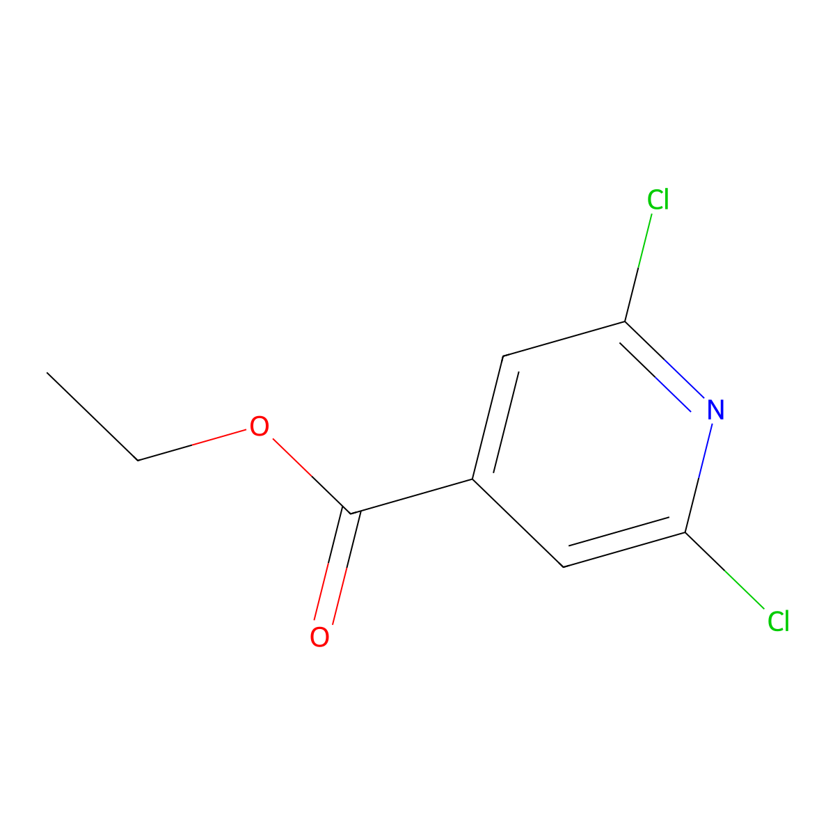 2,6-Dichloro-isonicotinic acid ethyl ester molecular structure, CAS 1604-14-4