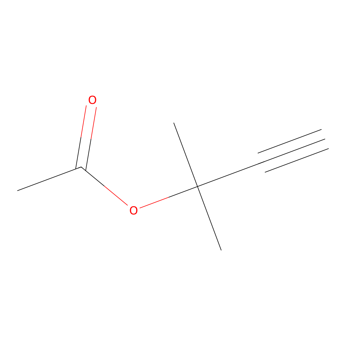 1,1-Dimethylprop-2-ynyl acetate molecular structure, CAS 1604-29-1