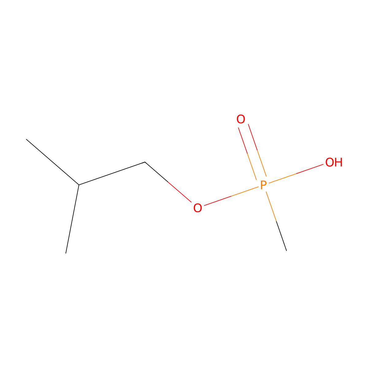 2-Methylpropyl Hydrogen (R)-Methylphosphonate molecular structure, CAS 1604-38-2